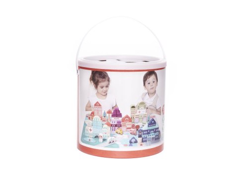 Klocki drewniane edukacyjne miasto puzzle 100el. Klocki drewniane edukacyjne miasto puzzle 100el.