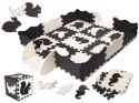 Mata edukacyjna piankowa puzzle 114 x 114 x 1 cm czarna 25 elementów Mata edukacyjna piankowa puzzle 114 x 114 x 1 cm czarna 25 elementów