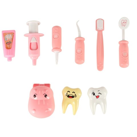 Dentysta zestaw lekarski hipopotam różowy Dentysta zestaw lekarski hipopotam różowy