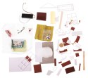 Domek dla lalek drewniany salon model do złożenia LED 8008-A 20,6cm Domek dla lalek drewniany salon model do złożenia LED 8008-A 20,6cm