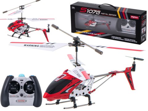 Helikopter zdalnie sterowany na pilota RC SYMA S107G czerwony Helikopter zdalnie sterowany na pilota RC SYMA S107G czerwony
