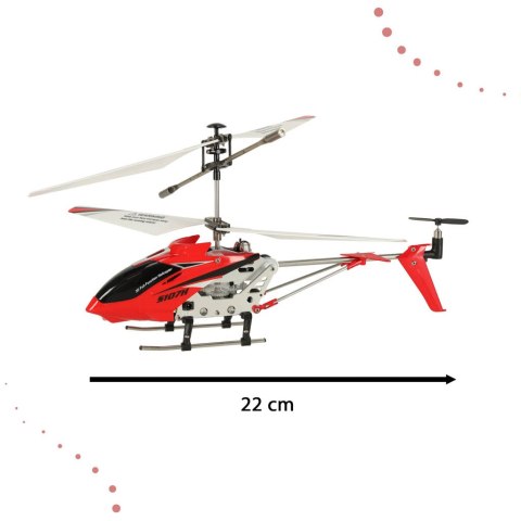 Helikopter zdalnie sterowany na pilota RC SYMA S107H 2.4GHz RTF czerwony Helikopter zdalnie sterowany na pilota RC SYMA S107H 2.4GHz RTF czerwony