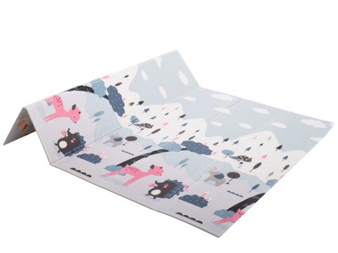 Mata edukacyjna dwustronna składana ulica las 177 x 198 x 1 cm Mata edukacyjna dwustronna składana ulica las 177 x 198 x 1 cm