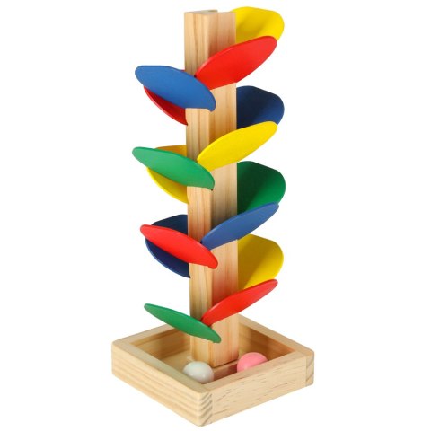 Drzewko edukacyjne klocki drewniane tor kulkowy Kulodrom Montessori Drzewko edukacyjne klocki drewniane tor kulkowy Kulodrom Montessori