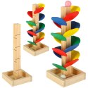 Drzewko edukacyjne klocki drewniane tor kulkowy Kulodrom Montessori Drzewko edukacyjne klocki drewniane tor kulkowy Kulodrom Montessori