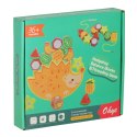 Gra zręcznościowa montessori układanka balansująca klocki drewniane jeż nawlekane owoce Gra zręcznościowa montessori układanka balansująca klocki drewniane jeż nawlekane owoce