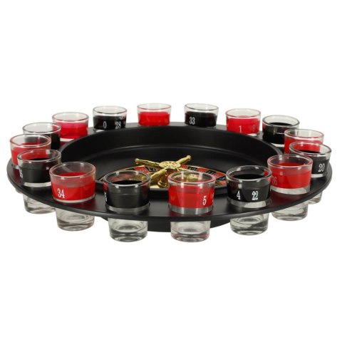 Imprezowa ruletka alkoholowa gra zestaw + kieliszki 16 szt. Imprezowa ruletka alkoholowa gra zestaw + kieliszki 16 szt.