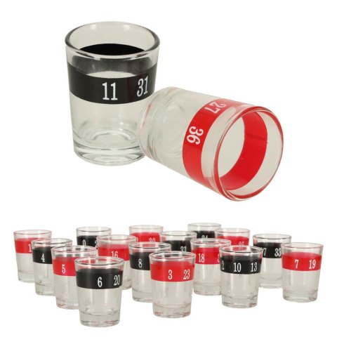 Imprezowa ruletka alkoholowa gra zestaw + kieliszki 16 szt. Imprezowa ruletka alkoholowa gra zestaw + kieliszki 16 szt.