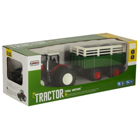 Traktor RC ciągnik rolniczy z przyczepą 2,4G 3,7V 500mAh Traktor RC ciągnik rolniczy z przyczepą 2,4G 3,7V 500mAh