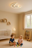 Lampa LED sufitowa plafon do pokoju dziecięcego ściemniana LUMELA + pilot księżyc biała Lampa LED sufitowa plafon do pokoju dziecięcego ściemniana LUMELA + pilot księżyc biała