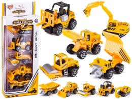 Metalowe Pojazdy Budowlane, Auta, Resoraki 5 Sztuk Zestaw Przecena 2