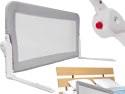 Barierka osłona ochronna do łóżka otwierana 200 cm szara Barierka osłona ochronna do łóżka otwierana 200 cm szara