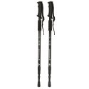 Kijki kije trekkingowe do nordic walking składane 2 sztuki czarne Kijki kije trekkingowe do nordic walking składane 2 sztuki czarne