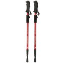 Kijki kije trekkingowe do nordic walking składane 2 sztuki czerwone Kijki kije trekkingowe do nordic walking składane 2 sztuki czerwone