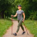 Kijki kije trekkingowe do nordic walking składane 2 sztuki czerwone Kijki kije trekkingowe do nordic walking składane 2 sztuki czerwone