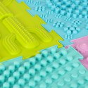 Mata sensoryczna puzzle montessori do masażu stóp 8 elementów pastelowe Mata sensoryczna puzzle montessori do masażu stóp 8 elementów pastelowe