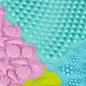Mata sensoryczna puzzle montessori do masażu stóp 8 elementów pastelowe Mata sensoryczna puzzle montessori do masażu stóp 8 elementów pastelowe