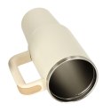 Kubek termiczny ze słomką i uchwytem termos 1200ml kremowy Kubek termiczny ze słomką i uchwytem termos 1200ml kremowy