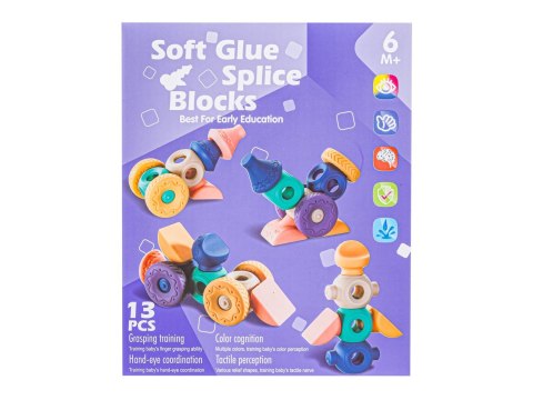 Miękkie Klocki Sensoryczne Figury geometryczne 13 sztuk, Edukacyjny zestaw klocków dla malucha Przecena 1 Miękkie Klocki Sensoryczne Figury geometryczne 13 sztuk, Edukacyjny zestaw klocków dla malucha Przecena 1