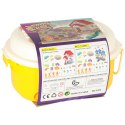 Piasek dla dzieci 750g domek foremki figurki zestaw kreatywny Piasek dla dzieci 750g domek foremki figurki zestaw kreatywny