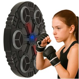 Tarcza bokserska treningowa na ścianę trenażer muzyka LED USB rękawice