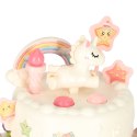 Tort urodzinowy piętrowy do krojenia na rzepy muzyka światła kuchnia 16 elementów różowy Tort urodzinowy piętrowy do krojenia na rzepy muzyka światła kuchnia 16 elementów różowy