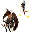 Zestaw Skippi - Hobby Horse Gniado - srokaty i przeszkoda do skakania 135 cm Zestaw Skippi - Hobby Horse Gniado - srokaty i przeszkoda do skakania 135 cm
