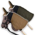 Zestaw Skippi - Hobby Horse Gniady - Derka i nauszniki - beż i oliwka Zestaw Skippi - Hobby Horse Gniady - Derka i nauszniki - beż i oliwka