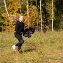 Zestaw Skippi - Hobby Horse Gniady - Derka i nauszniki - beż i oliwka Zestaw Skippi - Hobby Horse Gniady - Derka i nauszniki - beż i oliwka