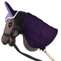 Zestaw Skippi - Hobby Horse Gniady - Derka i nauszniki - wrzos i śliwka Zestaw Skippi - Hobby Horse Gniady - Derka i nauszniki - wrzos i śliwka