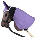 Zestaw Skippi - Hobby Horse Gniady - Derka i nauszniki - wrzos i śliwka Zestaw Skippi - Hobby Horse Gniady - Derka i nauszniki - wrzos i śliwka