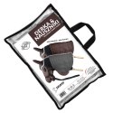 Zestaw Skippi - Hobby Horse Gniady - Derka szary i brąz - Kantar czerwony Zestaw Skippi - Hobby Horse Gniady - Derka szary i brąz - Kantar czerwony