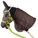 Zestaw Skippi - Hobby Horse Gniady - Derka szary i brąz - Kantar j-zielony Zestaw Skippi - Hobby Horse Gniady - Derka szary i brąz - Kantar j-zielony