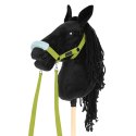 Zestaw Skippi - Hobby Horse czarny i dodatkowy kantar - jasny zielony Zestaw Skippi - Hobby Horse czarny i dodatkowy kantar - jasny zielony