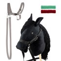 Zestaw Skippi - Hobby Horse czarny i dodatkowy kantar - szary Zestaw Skippi - Hobby Horse czarny i dodatkowy kantar - szary