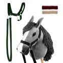 Zestaw Skippi - Hobby Horse szary i dodatkowy kantar - ciemny zielony Zestaw Skippi - Hobby Horse szary i dodatkowy kantar - ciemny zielony