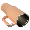 Kubek termiczny ze słomką i uchwytem termos 1200ml róż pudrowy Kubek termiczny ze słomką i uchwytem termos 1200ml róż pudrowy